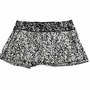 Lululemon Pace Rival Skirt Chikakasu Alpine White/Chirasu Black Print Rare